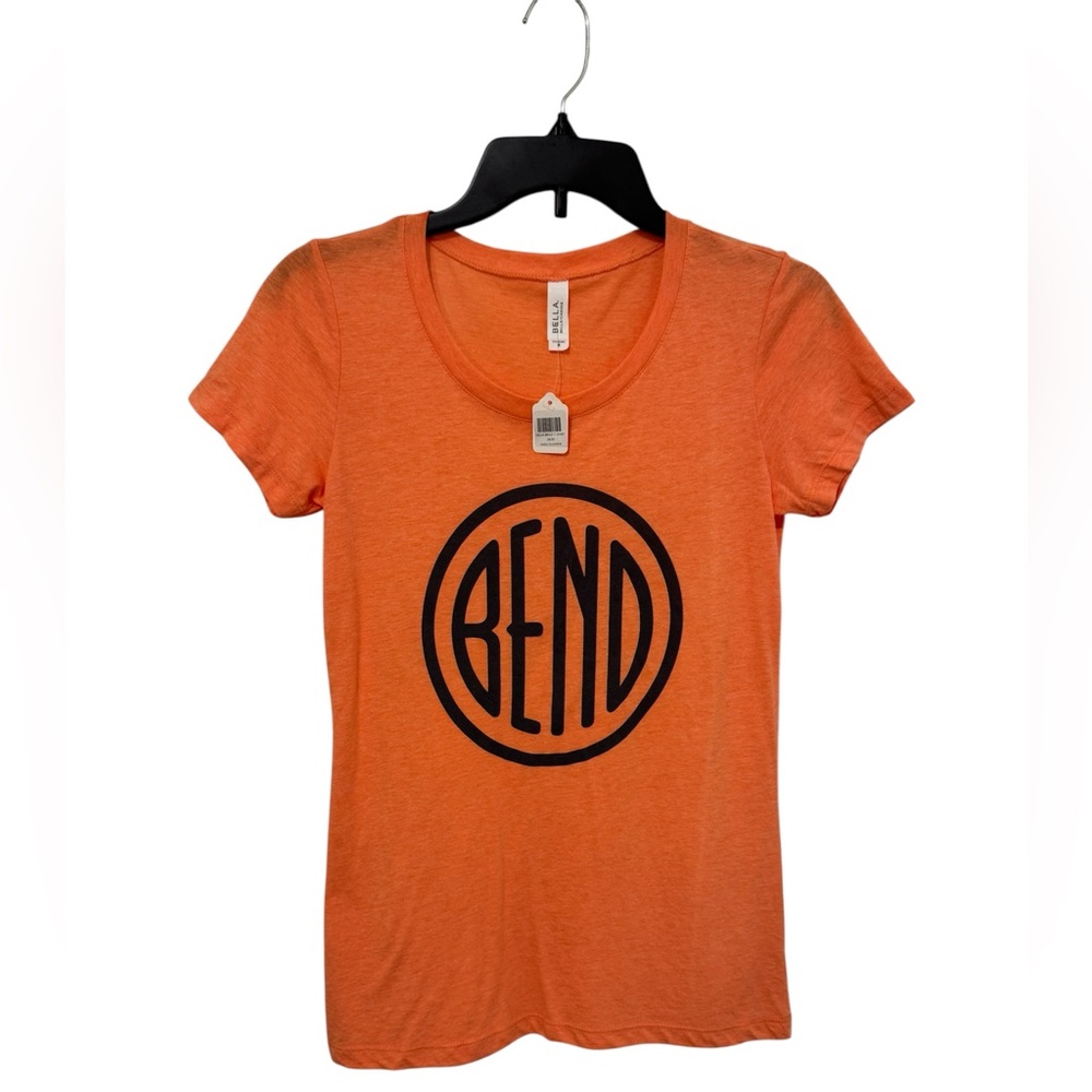 NWT- Bella Canvas Orange ‘BEND’ Tee